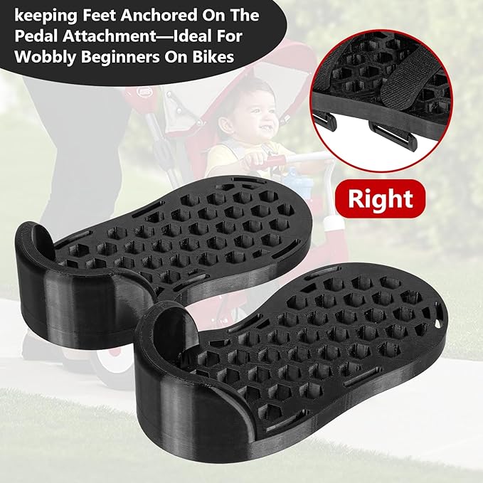 Adaptive Pedal Stabilizers - Adjustable Bike Pedals Foot Support for Mobility Aid, for Radio Flyer/for Schwinn Bike,Adjustable Foot Support Straps, Easy Install