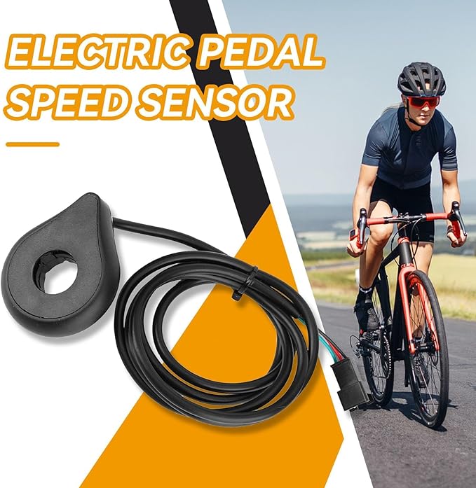 Pedal Assist Sensor, Bike Pedal Assist Kit Electric Assistant Speed Sensor with 12 Magnets Cycling Accessories for Road Mountain Bike