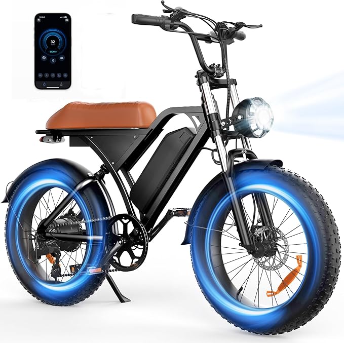 Electric Dirt Bike for Adults, 𝟰𝟬𝟬𝟬𝗪/𝟮𝟬𝟬𝟬𝗪 𝗣𝗲𝗮𝗸 27AH/18.2Ah Off-Road Motorcycle, 35MPH 65+ Mile Range, 19" Fat Tire, Hydraulic Brakes, APP & NFC Control