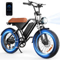 Electric Dirt Bike for Adults, 𝟰𝟬𝟬𝟬𝗪/𝟮𝟬𝟬𝟬𝗪 𝗣𝗲𝗮𝗸 27AH/18.2Ah Off-Road Motorcycle, 35MPH 65+ Mile Range, 19" Fat Tire, Hydraulic Brakes, APP & NFC Control