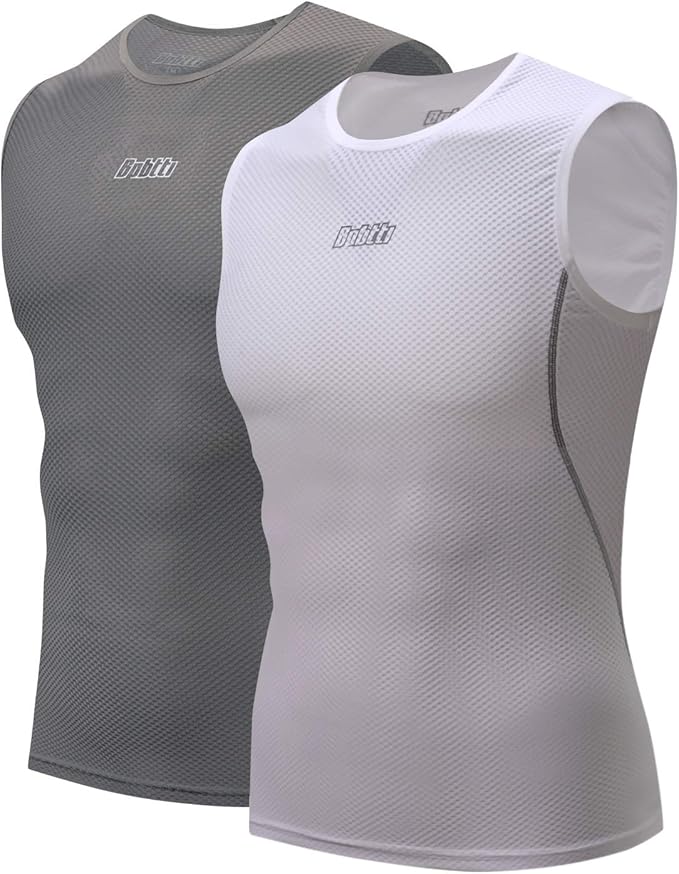 bpbtti Men's High Wicking Sleeveless Base Layer Cycling Running Underwear Quick Dry Vests Lightweight Sports Tank Tops