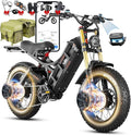eAhora Romeo Pro 3 Electric Bike - [2026 Latest] 50MPH 5600W Dual Motor 60V 80AH 250Miles Long Range Ebike for Adults, 26" * 4.0 Fat Tire Fast Electric Mountain Bike Full Suspension Off-Road E-Bike