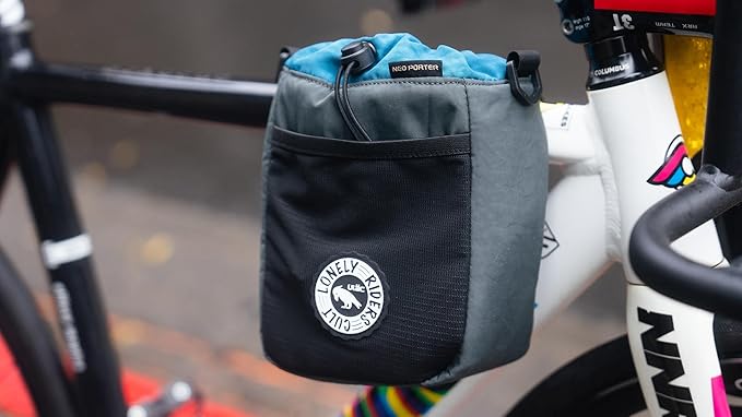 ULAC NEO PORTER C-HOLD Bike Feed Bag for Top Tube, Handlebar, Stem and Saddles (Grey, Large)
