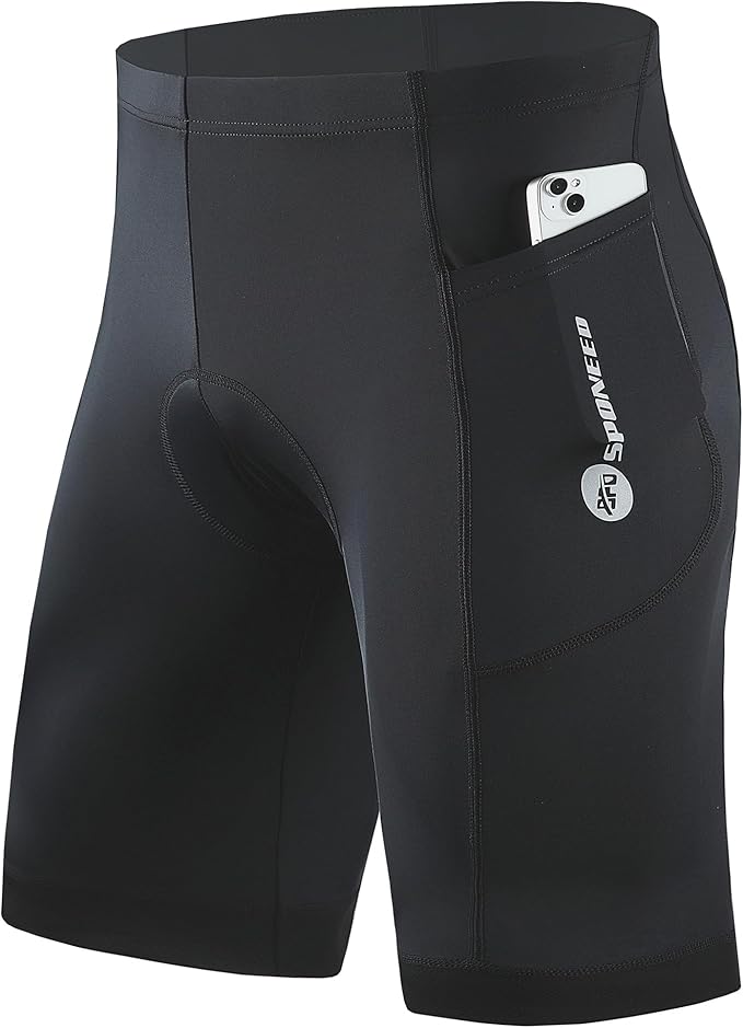 sponeed Men's Cycling Shorts Padded Bicycle Riding Pants Bike Biking Clothes Cycle Wear Tights