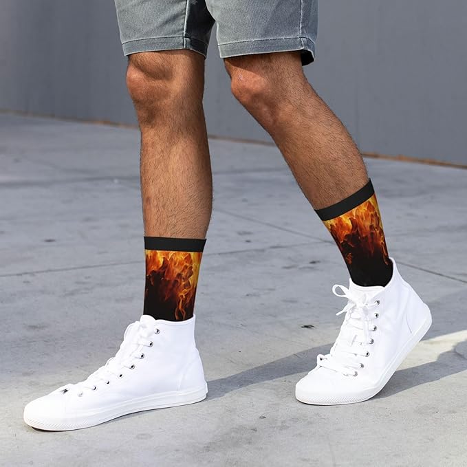 Crew Athletic Socks Funny Crazy Casual Sports Novelty Dress Socks for Women Men Running Hiking