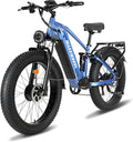 8000w Electric Bike for Adults, 60V 32Ah Battery Ebike, Fat Tire & Long Range Electric Bicycles, 210Nm Mountain Bike Full Suspension, Hydraulic Brake Electric Bicycle