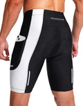 Bikewa Men's Bike Shorts 3D Padded Cycling Road Biking Mountain Riding Biker Bicycle UPF 50+ Cycle Shorts Zipper Pockets