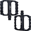 Smooth Bearings Mountain Bike Pedals - MTB Bicycle Flat Pedals Aluminum 9/16" Sealed Bearing Lightweight Platform for Road Mountain BMX MTB Bikes