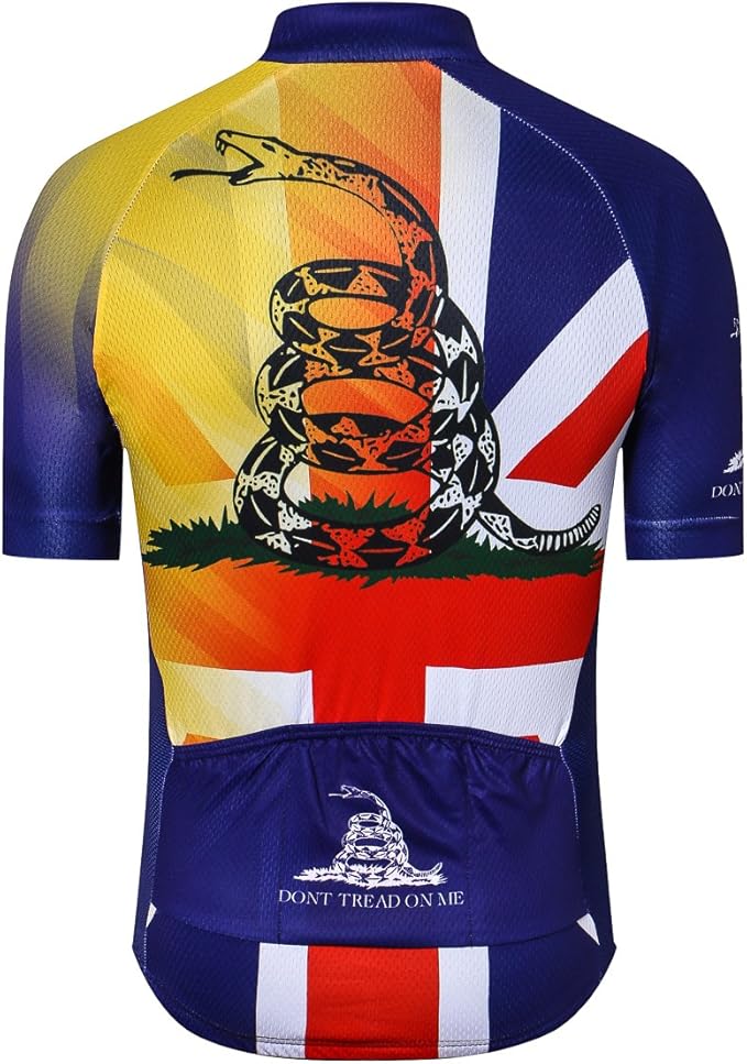 New Pro Full Zipper Men's Cycling Jersey Short Sleeve Riding Shirt USA