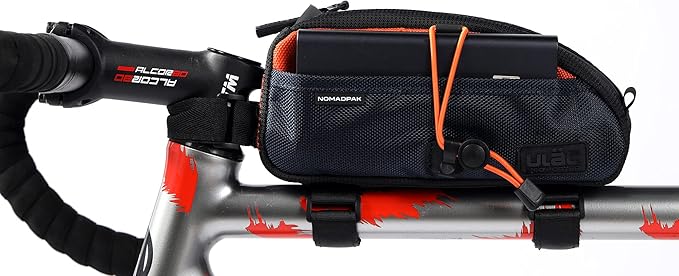 ULAC NOMADPAK: TREKKING Top Tube Bag (Navy-Orange, 1.2L)