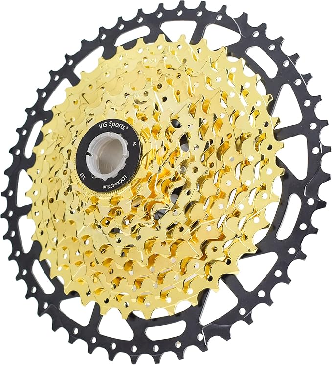 VG SPORTS 8/9/10/11/12 Speed Ultra-Light Bike Cassette for Mountain Bike 11-40T/11-42T/11-46T/11-50T/11-52T MTB Cassette Lightweight Aluminum Bracket Cassette