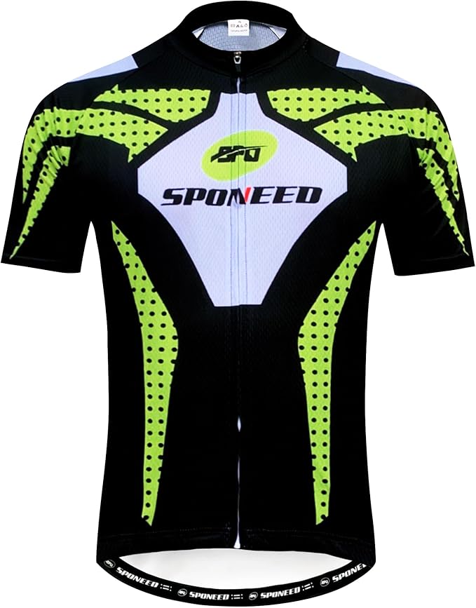 Men Bike Jersey Short Sleeve Road Cycling Shirts Biking Tops Moisture Wicking