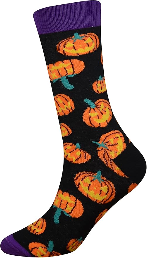 Cansok Men's 2/4 Packs Fun Crazy Novelty Dress Crew Socks