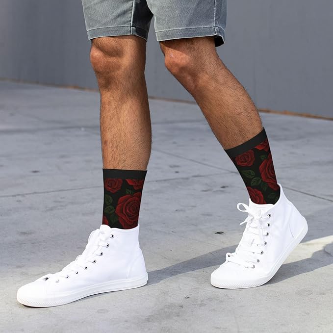 Crew Athletic Socks Funny Crazy Casual Sports Novelty Dress Socks for Women Men Running Hiking