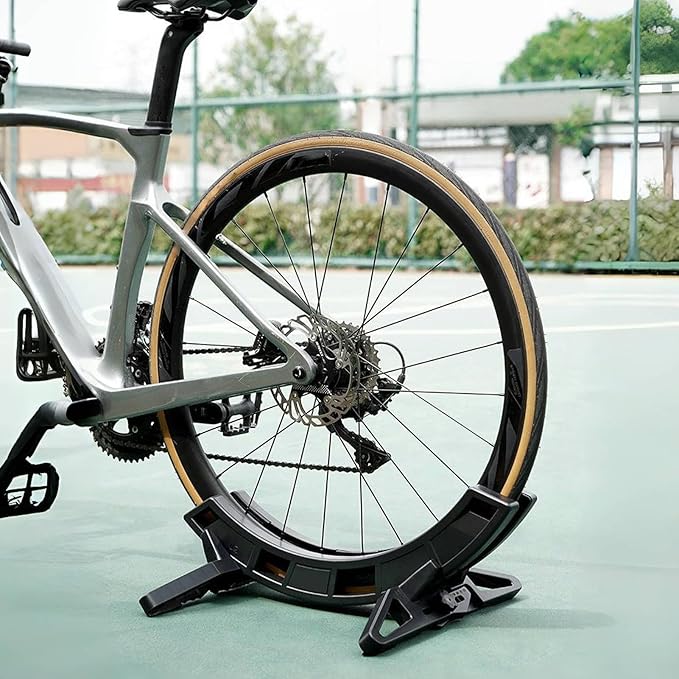 Indoor Bike Stand, Bike Parking Holder for Garage or Home | Adjustable Bicycle and Scooter Floor Rack, Sturdy Construction, Space Efficient Design, Perfect for Storing Multiple Bikes Safely and Neatly