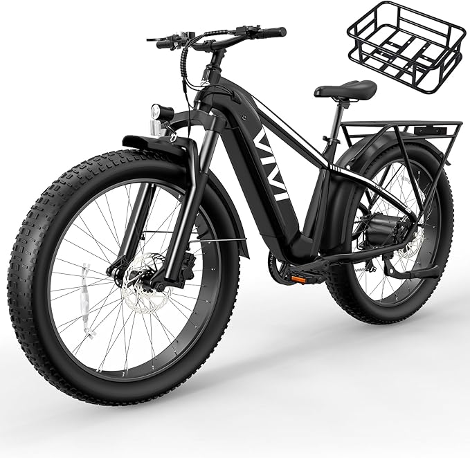 Vivi ACE01 Electric Bike for Adults,26" x 4.0 Fat Tire Ebike,1500W Peak Motor Torque Sensor Electric Mountain Bike,25MPH Electric Bicycle with 48V 15AH Battery,Hydraulic Brake,SGS Certified to UL2849