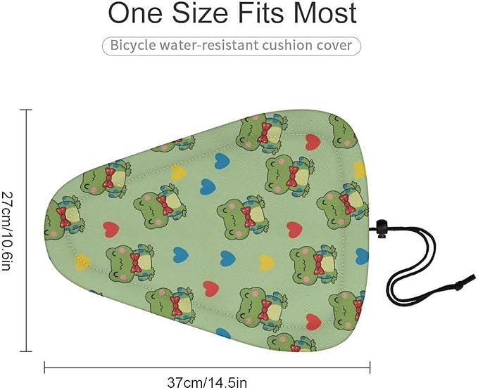 Adjustable Exercise Bike Seat Cover, Soft Cushion Indoor Outdoor Dust Resistant Protection