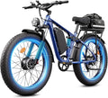 6000W Electric Bike for Adults, 45MPH Dual Motor Ebike, 60V 1200WH E Bike, 100 Miles Bicycle, Full Suspension, Dual Hydraulic Disc Brake Ebike, Charge Voltage 67.2V, Brake/Turn Signal
