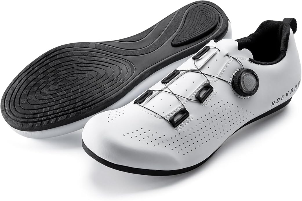 ROCKBROS Cycling Shoes Flat-Pedal(Non-Lock) CR4: Breathable Perforations, Non-Slip Sole, Clipless Outdoors Shoes for Road & Mountain Biking