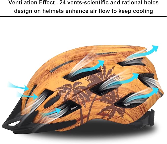 Adult Bike Helmets, Adjustable Mens Womens Bicycle Helmet, Lightweight Road Mountain Cycling Safety Sports Helmets with Detachable Visor