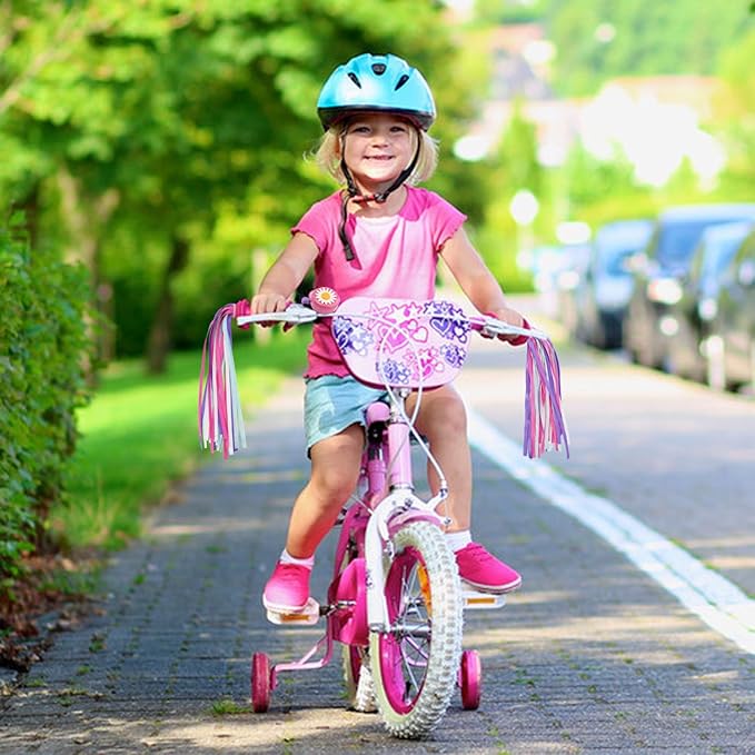 PLATT Bike Bell for Kids, Bike Horn for Boys and Girls Bike with 1 Pair Bike Streamer Tassels