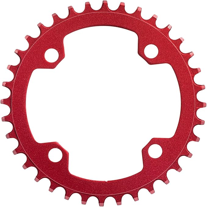 104 BCD Bike Chainring: 32T 34T 36T 38T Round Narrow Wide Chainring, Single Chain Ring for 8 9 10 11 12 Speed Mountain Bike MTB XC Trail e-Bike Fat Bicycle