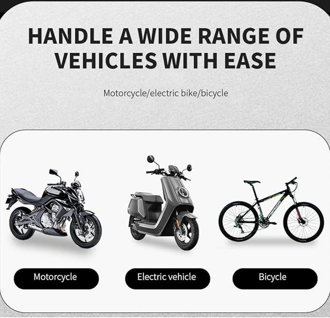 Motorcycle Phone Mount Holder, Universal Handlebar Mount for Bikes and Electric Vehicles, Black (Waterproof Phone Mount)