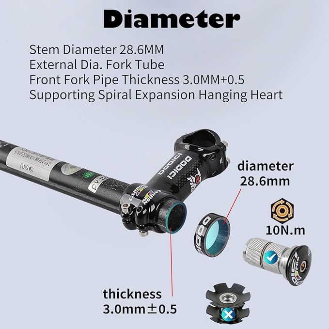 700C Full Carbon Fibre Road Bike Rigid Fork Flat Disc/C Brake Front Fork 1-1/2 Threadless Tube Gravel Road Bikes Quick Release Fork