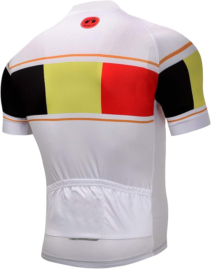 Cycling Jerseys Men Bicycle Short Sleeve Summer Shirt Bike Biking Tops Riding Clothing Flag