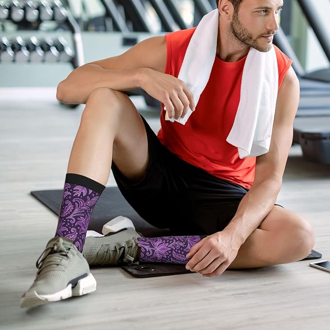 Crew Athletic Socks Funny Crazy Casual Sports Novelty Dress Socks for Women Men Running Hiking