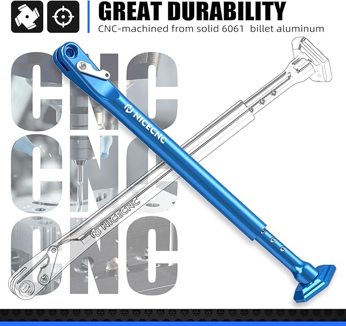 NICECNC Blue Dirt Bike Adjustable Kickstand Aluminum Compatible with Sherco 125-500 SE-R/SEF-R 2012-2024