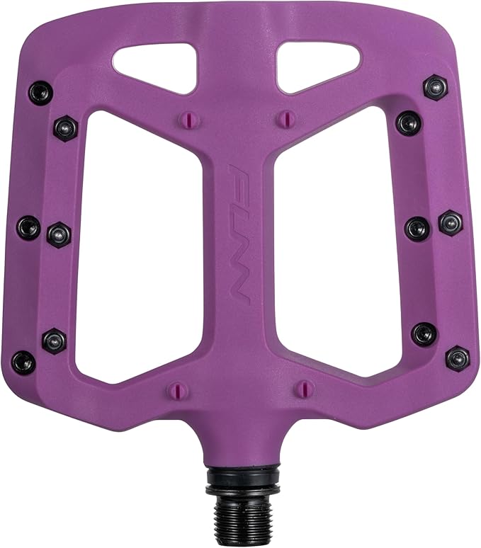 Funn Taipan Glass Fiber Reinforced Thermoplastic Bike Pedals with 9/16-inch CrMo Axles and Shin-Friendly Pins for MTB/BMX/Urban/Gravel Riding