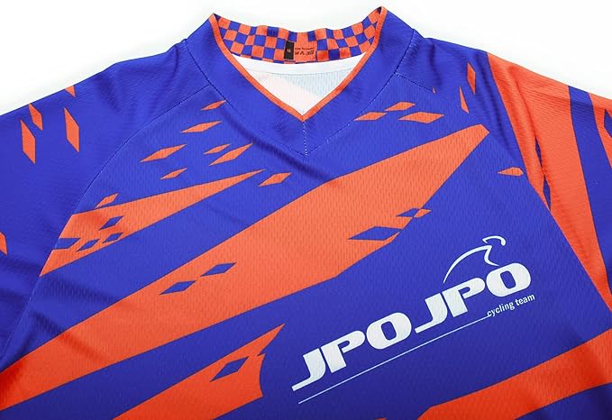 JPOJPO Men's Mountain Bike Jersey Long Sleeve MTB Off-Road Racing Downhill Motocross Shirts Quick Dry&Moisture-Wicking Tops