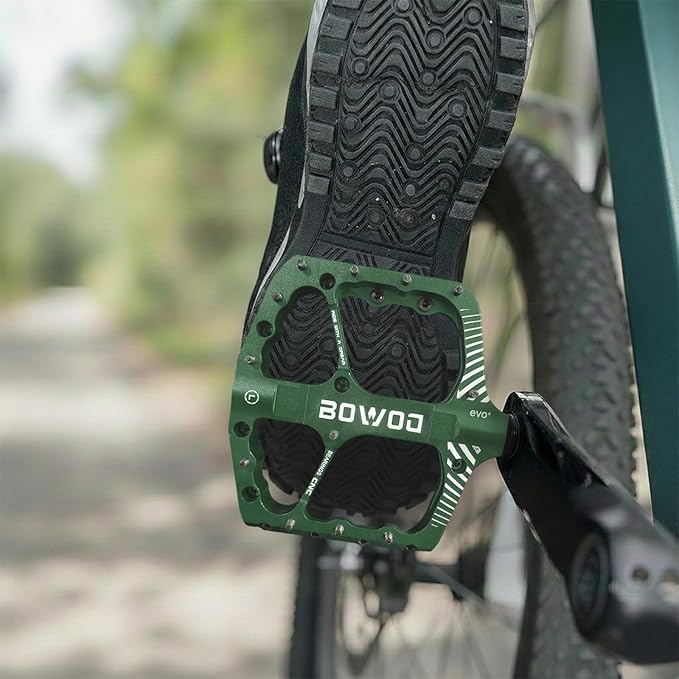 Bike Pedals 9/16" Lightweight Non-Slip Bicycle Platform Pedals - Fits Most Adult Bikes & Mountain Bikes &MTB, Road Bikes and Slip-Resistant Design