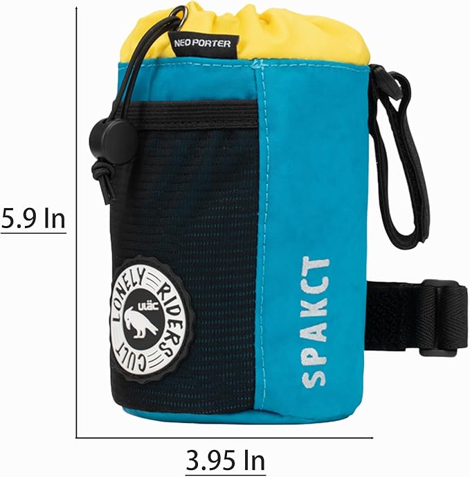 Bike Cup Holder,Bike Stem Bag,Bike Water Bottle Holder,Bike Handlebar Bag,Waterproof Bicycle Frame Bag,Bike Bags for Bicycles,Bike Feed Bag,Bike Snack Bag(blue)