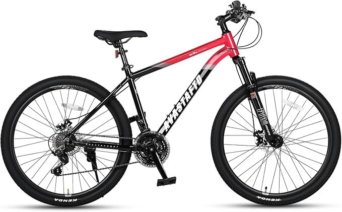AVASTA Earth 26 27.5 inch Mountain Bike with 21-Speed, Aluminum Frame, Dual Disc Brake, Comfortable Saddle, Multiple Colors