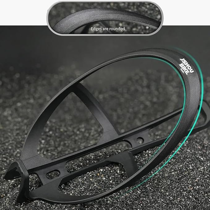 (2-Pack) Carbon Fiber+Nylon Bike Water Bottle Cage, Ultra-Light & Durable Cycling Cup Holder for Road & Mountain Bicycle