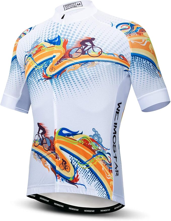 Hotlion Summer Cycling Jersey Men Mountain Bike Jersey Quick Dry Bicycle Shirt Short Sleeve Cycling Clothing