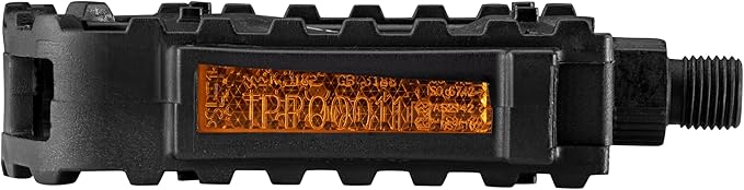 Schwinn Basic Composite Bike Pedals, Black, Set of 2, Lightweight, with Reflectors, Fits 1/2" or 9/16" Cranks, Molded Surface Pegs for Grip, Easy Installation, Replacement Bike Pedals