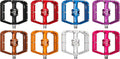 B-Rage Edition MK5 Penthouse Flat Pedals by Burgtec