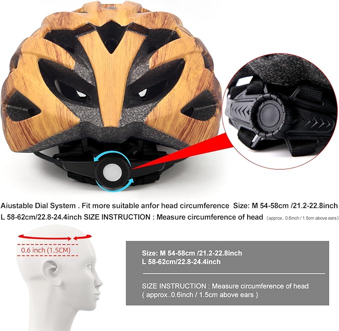 Adult Bike Helmets, Adjustable Mens Womens Bicycle Helmet, Lightweight Road Mountain Cycling Safety Sports Helmets with Detachable Visor