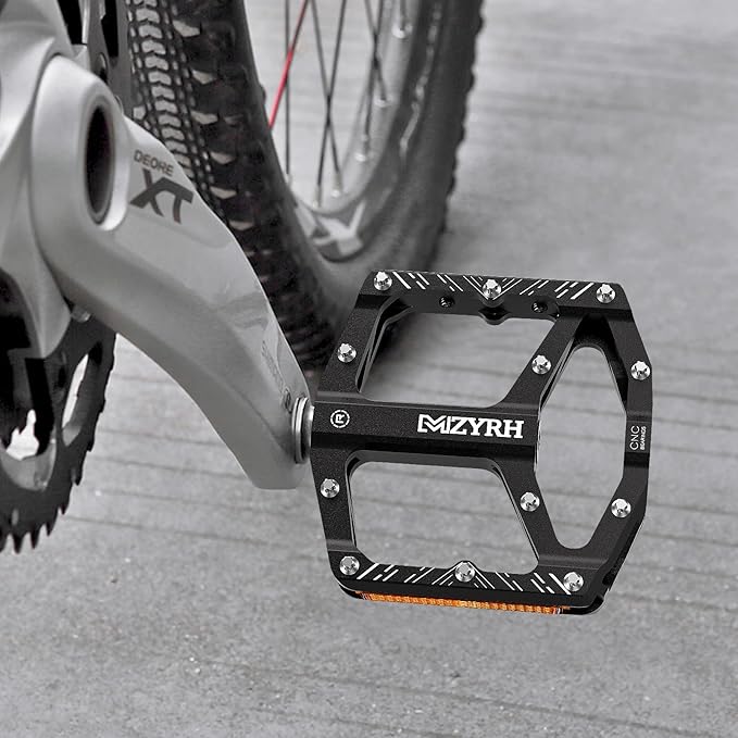 MZYRH Mountain Bike Pedals MTB Pedals,9/16" Non-Slip Lightweight Aluminum Alloy Bicycle Pedals for Road Mountain BMX MTB