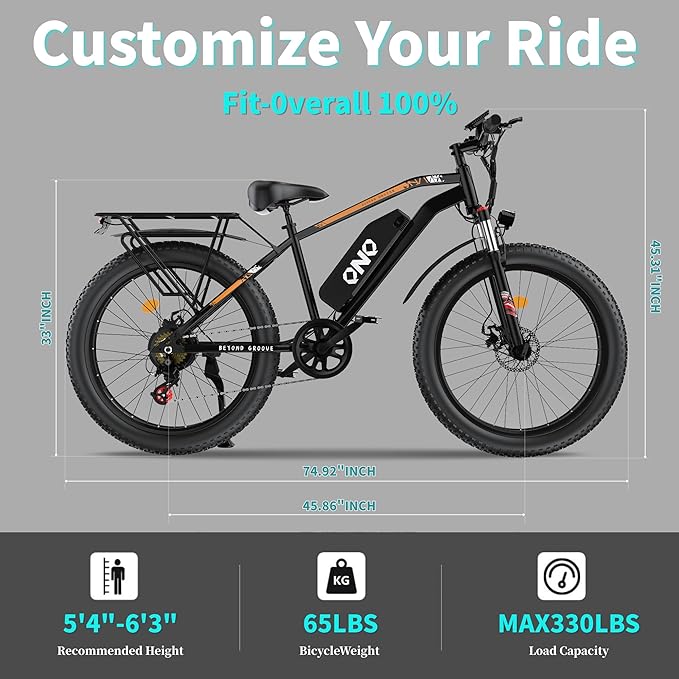 Electric Bike for Adults, 26" Commuter Ebikes, 2000W Peak Motor - 48V 15Ah Fast Mountain Bike, 7-Speed Gears, 28MPH & 60 Miles Long Range, Lockable Suspension Fork, Lightweight Mountain Bicycles