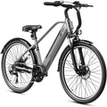 Jasion 26" Electric Bike for Adults, Internal Removable Battery Ebike with 3 Modes & 7-Speed, UL2849 Certified, 1200W Peak Motor, Max 28Mph & 50Miles, Shock Absorber, Electric City Commuter Bicycle