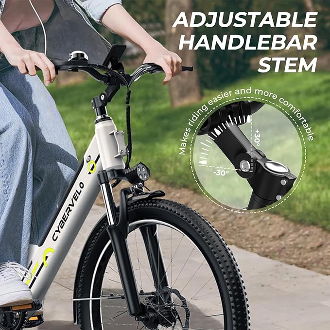 1000 Peak Electric Bike for Adults,up 80 Miles 25AH Removable Battery Ebike, 26" Electric E Bike with 7-Speed,Adult Electric Bicycles for Commute Beach Snow Man Womens All Terrain