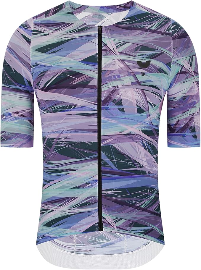 YKYWBIKE Short Sleeve Cycling Jersey Men,Bike Jersey with Pockets,Breathable Biking Shirts for Men Cycling MTB Biker Shirts