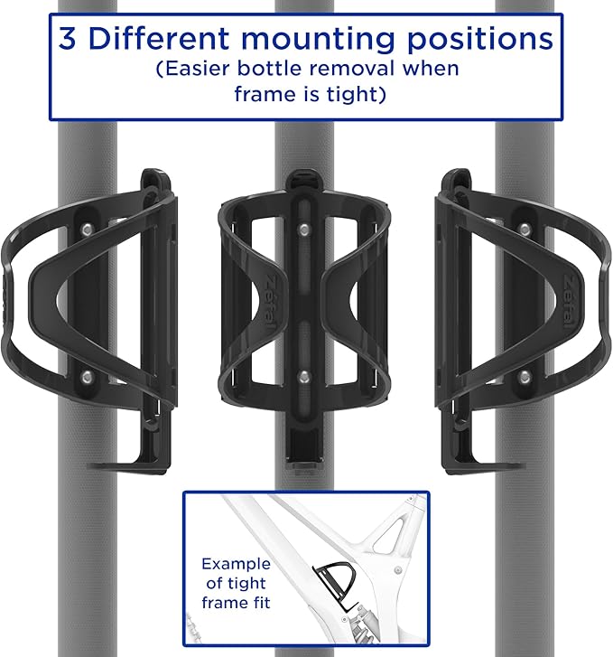 Zefal Pulse Universal Water Bottle Bike Cage (Multi-Position, Black)