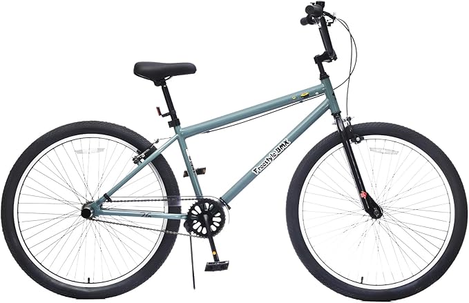 Freestyle Teen Bike Double Disc Brakes 26 inch BMX Bike High-Aluminum/Carbon Steel Frame, for for Teen Bike and Adult Bikes, with 2 Pegs, Bicycles for Men and Women, Multiple Colors