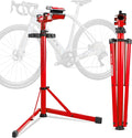 Professional Bike Repair Stand, 176 LBS Heavy Duty Portable Bicycle Mechanic Maintenance Workstand with Tool Tray, Steel & Aluminum Shop Home Adjustable Height Foldable Bike Work Stand for E Bike, MTB, RB