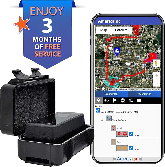 AMERICALOC GPS Tracker. GL300 MXW Series. No subscription required. Pay as you go. Magnet included.